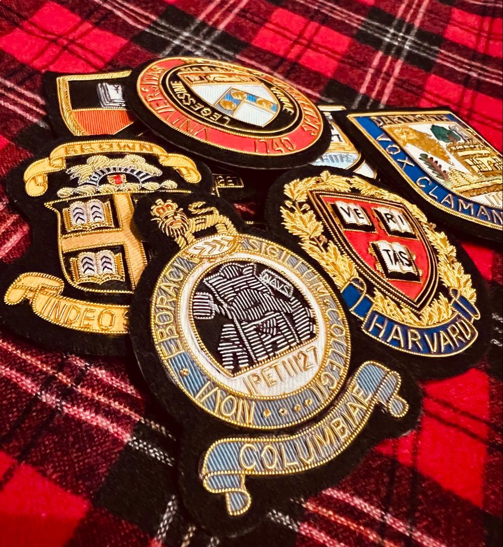 値引アイビーリーグ校章アメリカ東部8大学コロンビア、ブレザーエンブレム大変貴重