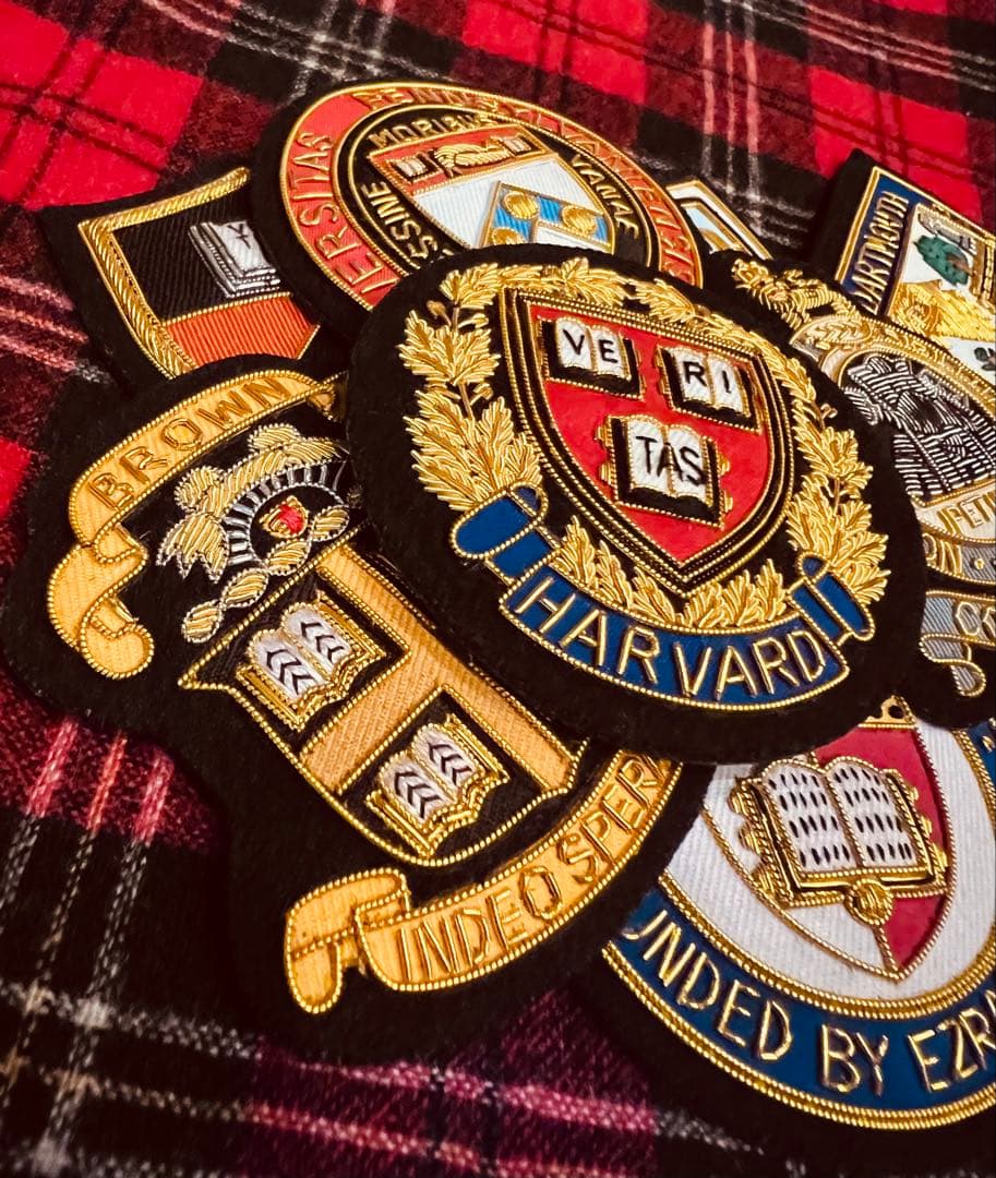 値引アイビーリーグ校章アメリカ東部8大学コロンビア、ブレザーエンブレム大変貴重