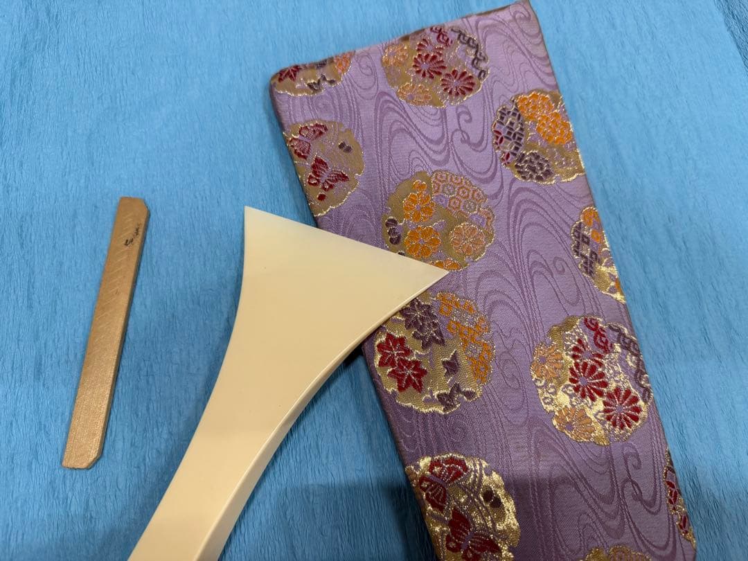 三味線 撥（ばち） 鼈甲調 樹脂製 撥入れ付き 和楽器