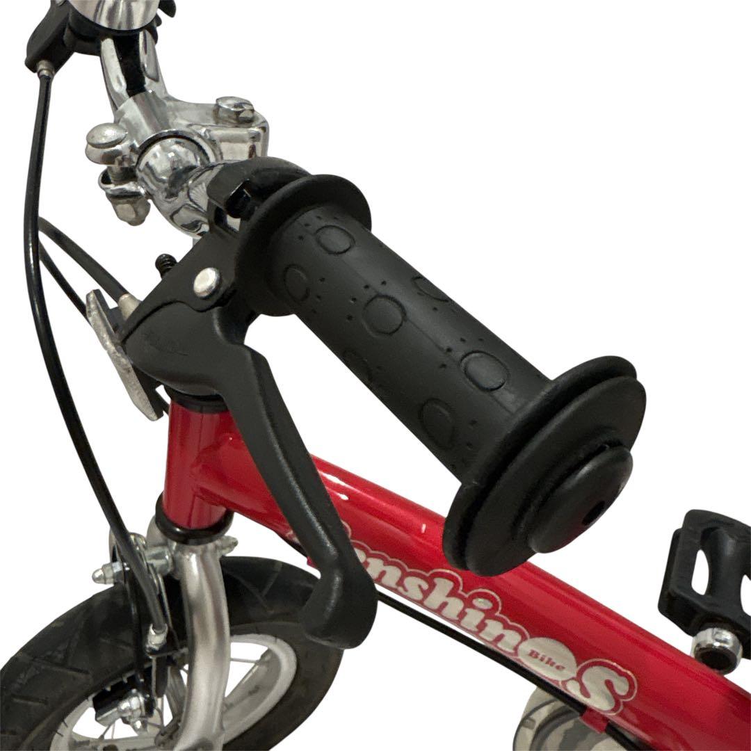 【美品・サビ極少】　へんしんバイク　12インチ レッド スタンド付