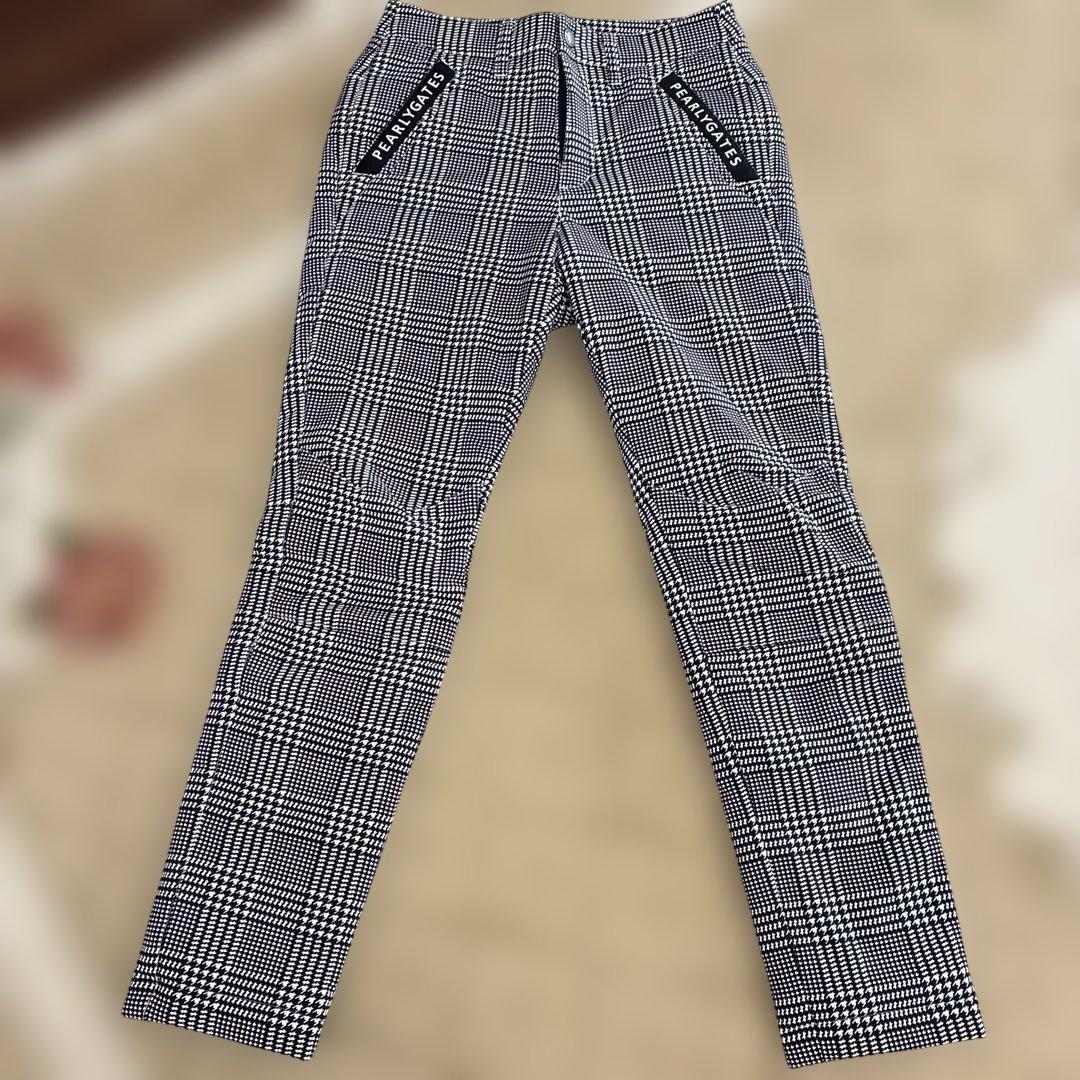 PEARL GATES チェック柄スリムパンツ極美品00
