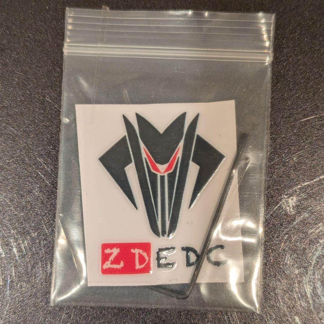 「正規品」ZD ドクロプッシュカード　PEEK製　EDC　フィジェットトイ