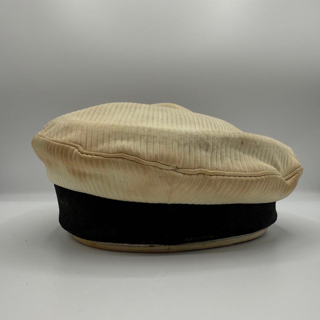 ⭐️希少⭐️ ドイツ空軍 士官用制帽 鷲章 58 白地 ヴィンテージ 軍物