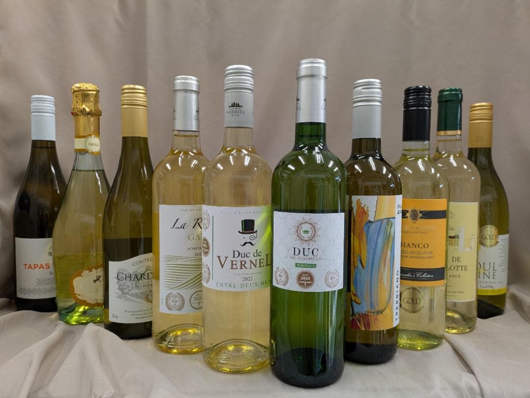 ボルドー金賞など 各国　白ワインセレクション 10本セット　750ml　ｖ2