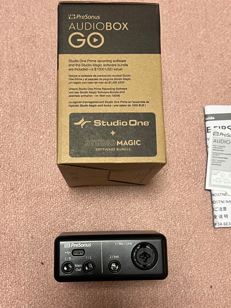 PreSonus Audiobox GO オーディオインターフェイス