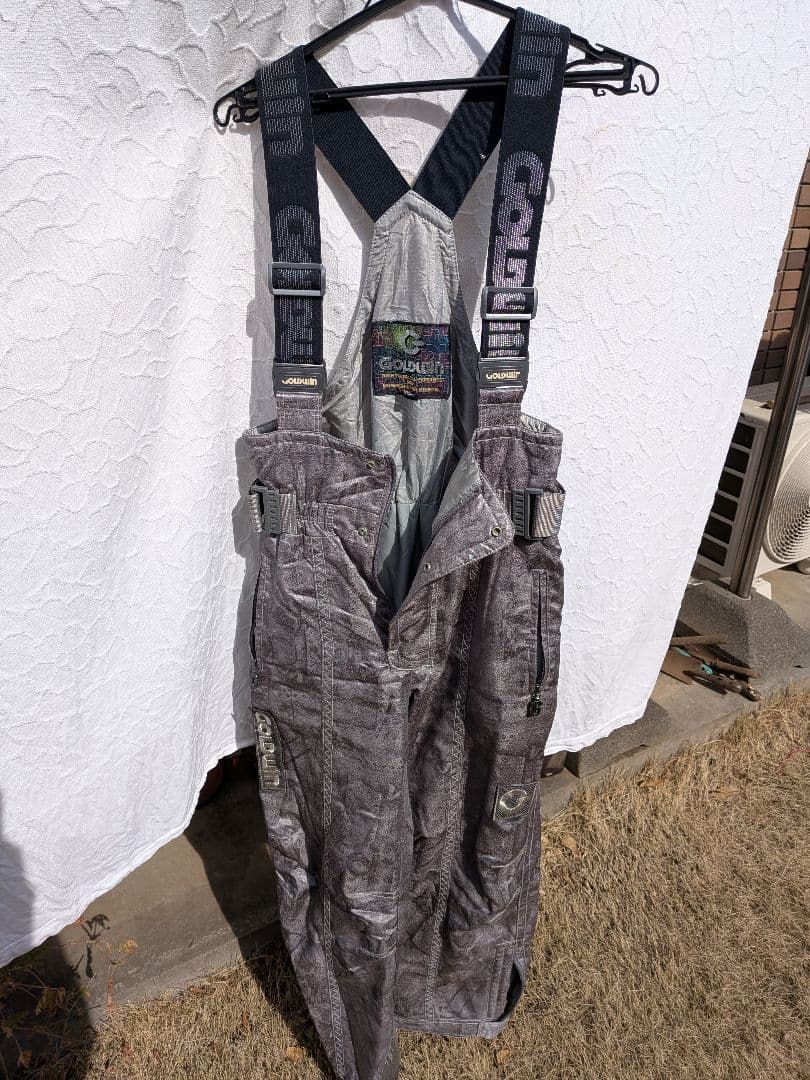 【希少】【レトロ】GOLDWIN スキーウェア シルバー　上下