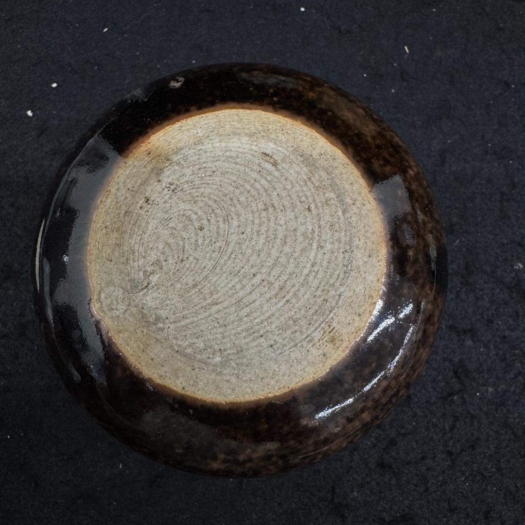 茶道具茶入　 膳所焼　陽炎園造　大海茶入