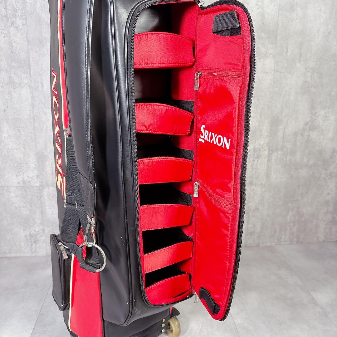 V857 激レア！スリクソン キャディバッグ ゴルフバッグ キャリー キャスター