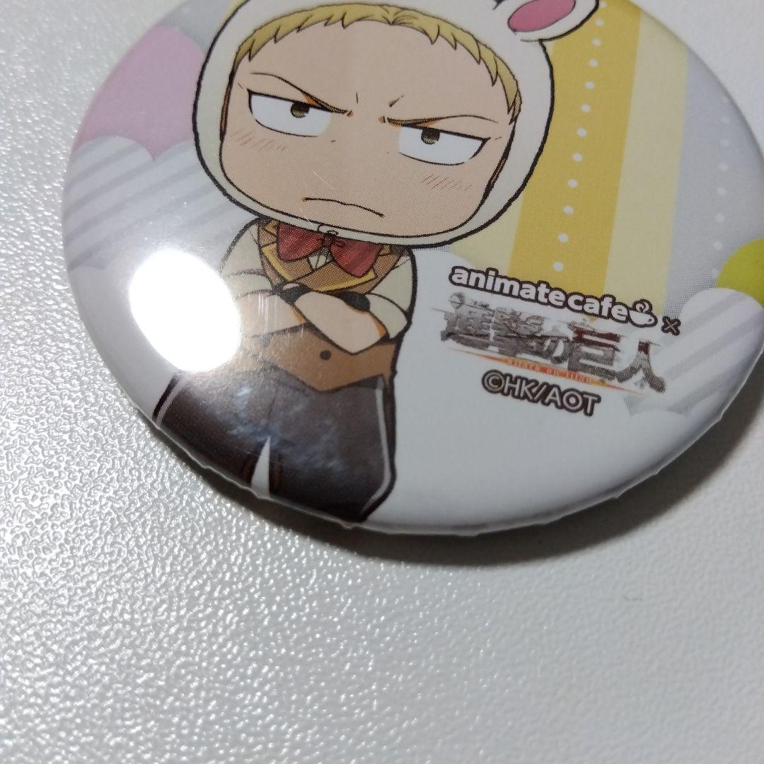 【進撃の巨人】ライナー アニメイトカフェ 缶バッジ イースター