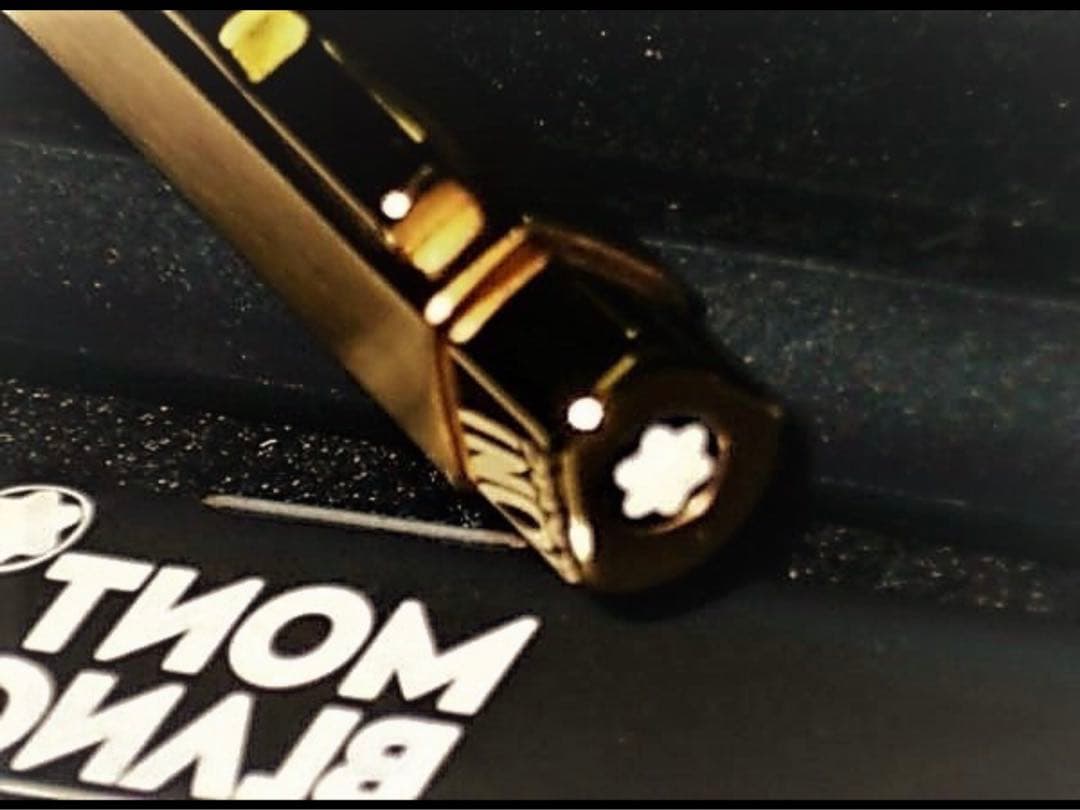 モンブラン⭐️レオナルド総金張りチタンTitaniumNo20280⭐️人間工学形状