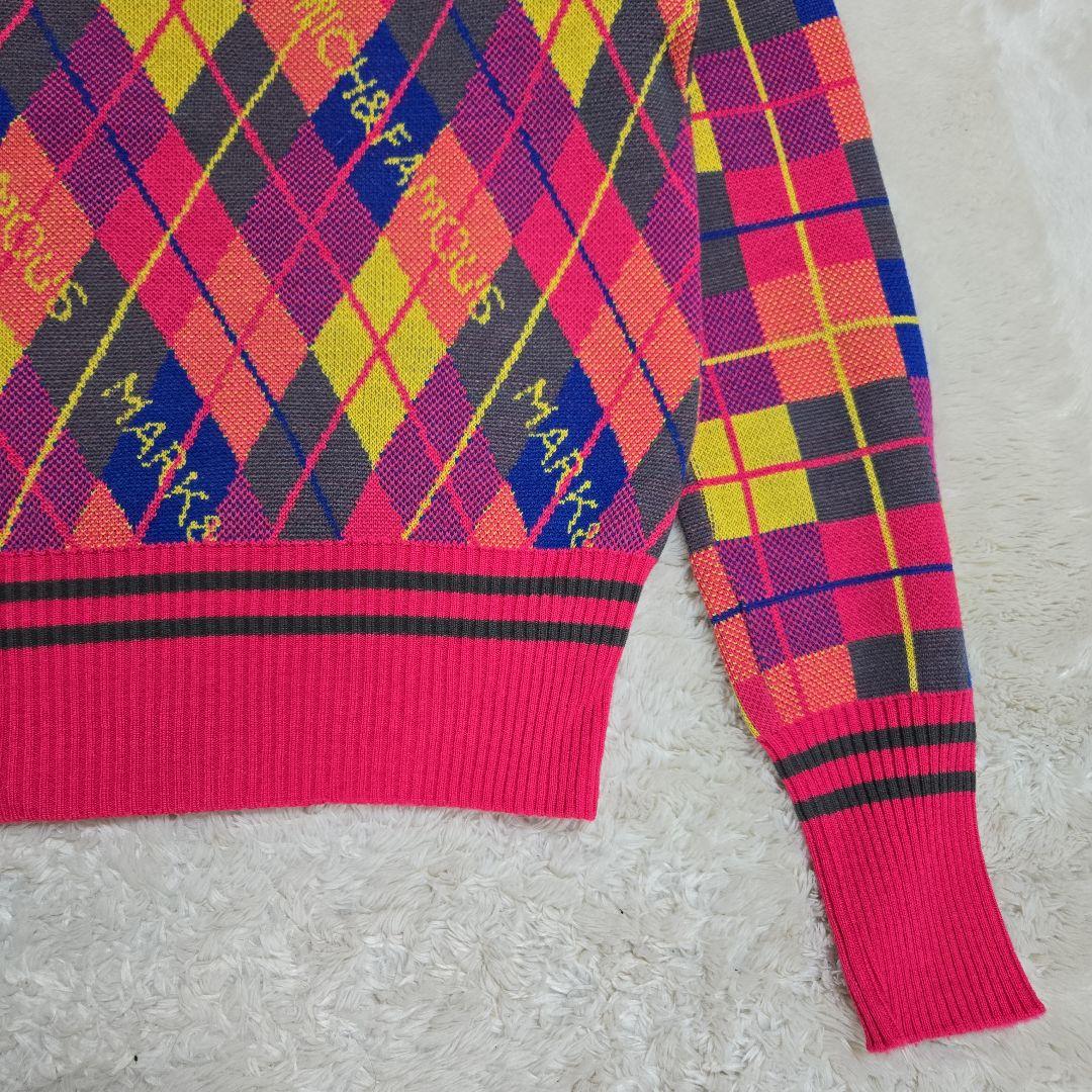 美品 マークアンドロナ アーガイル柄 セットアップ 日本製 近年モデル