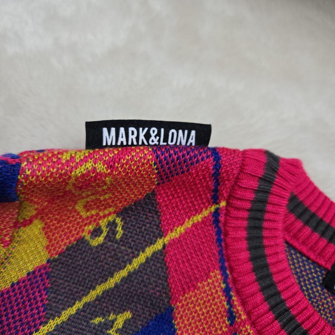 美品 マークアンドロナ アーガイル柄 セットアップ 日本製 近年モデル