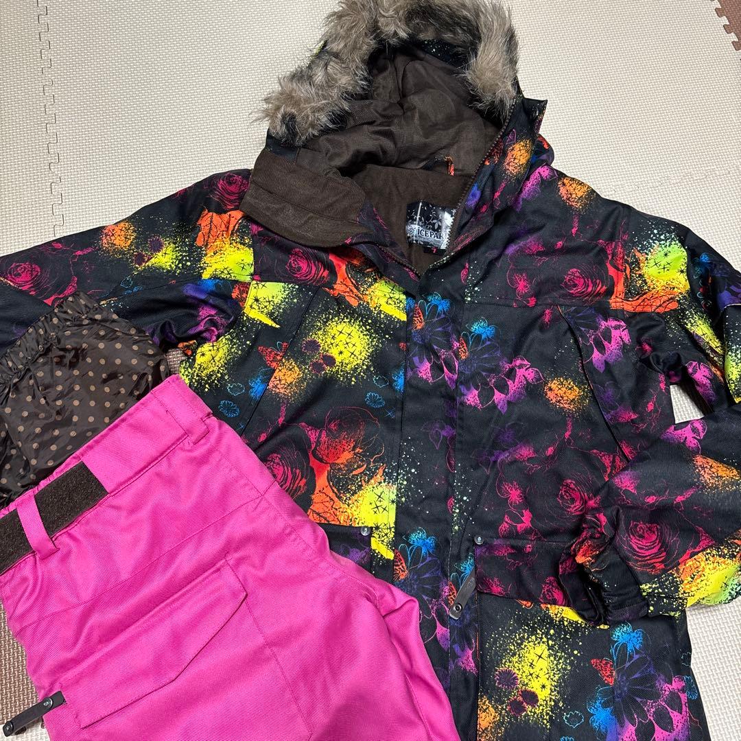 【美品】ICEPARDAL スノボウェアー　7号　グローブ、インナー付き