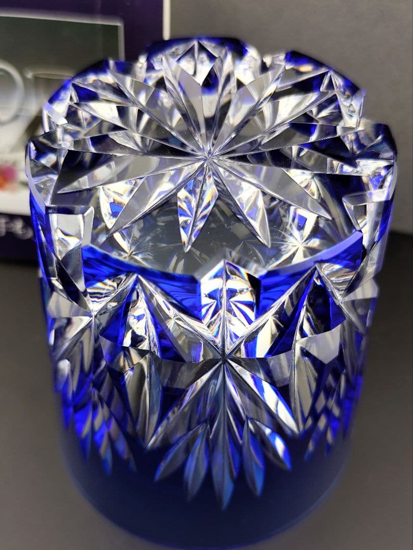 未使用品☆HOYA 最高級ロックグラス（切子、江戸切子、薩摩切子）