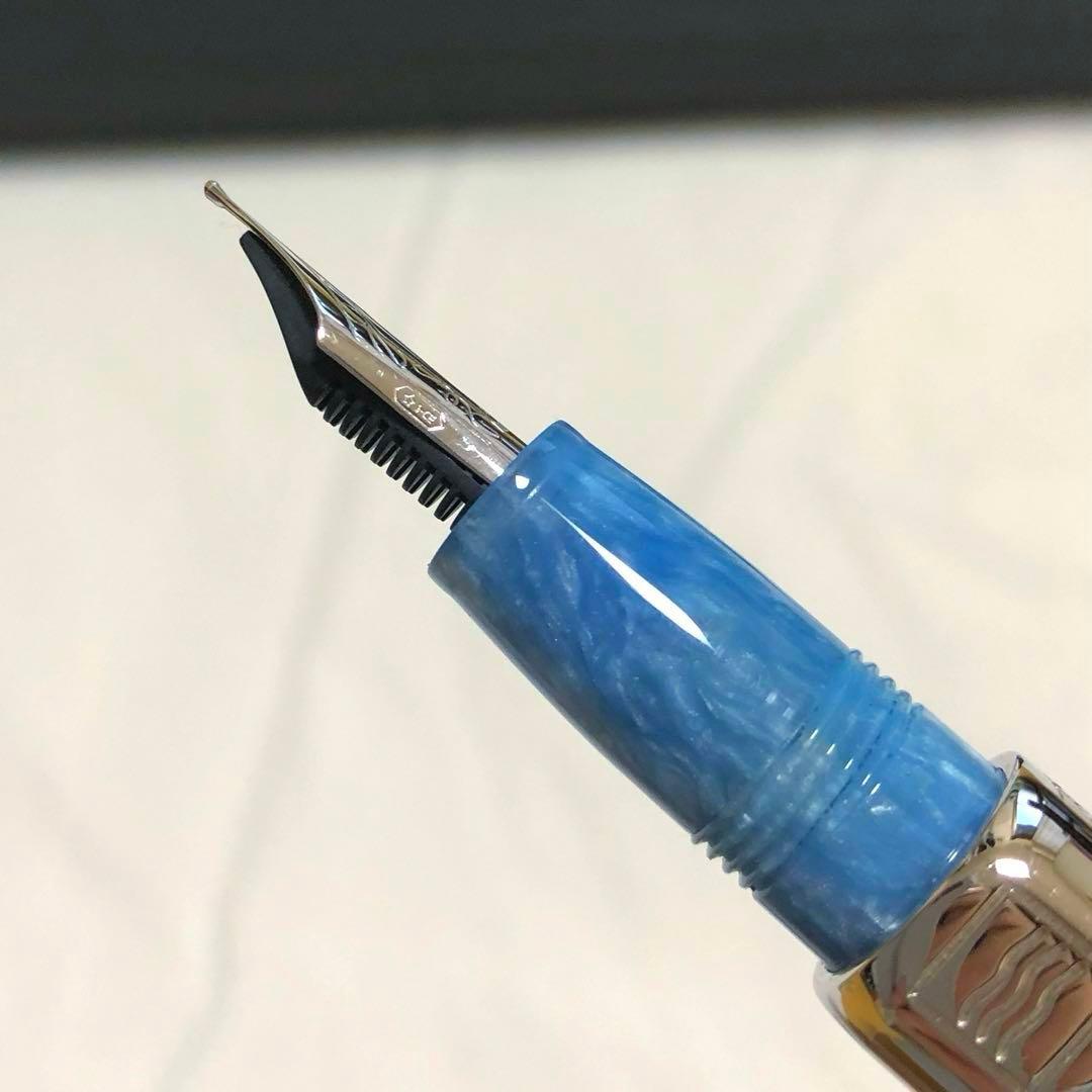 デルタ万年筆　カプリコレクション　ラ・ピアッツェッタ　スカイブルーM