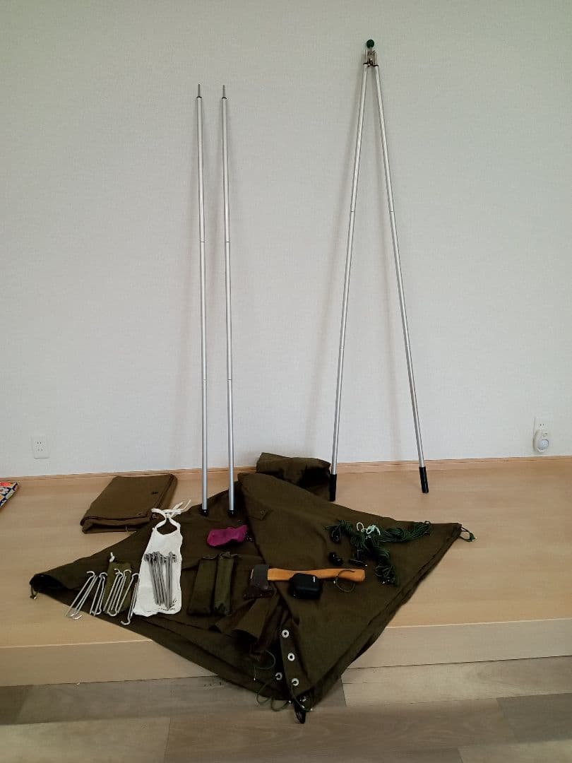 ポーランド軍ポンチョテントサイズ３セット