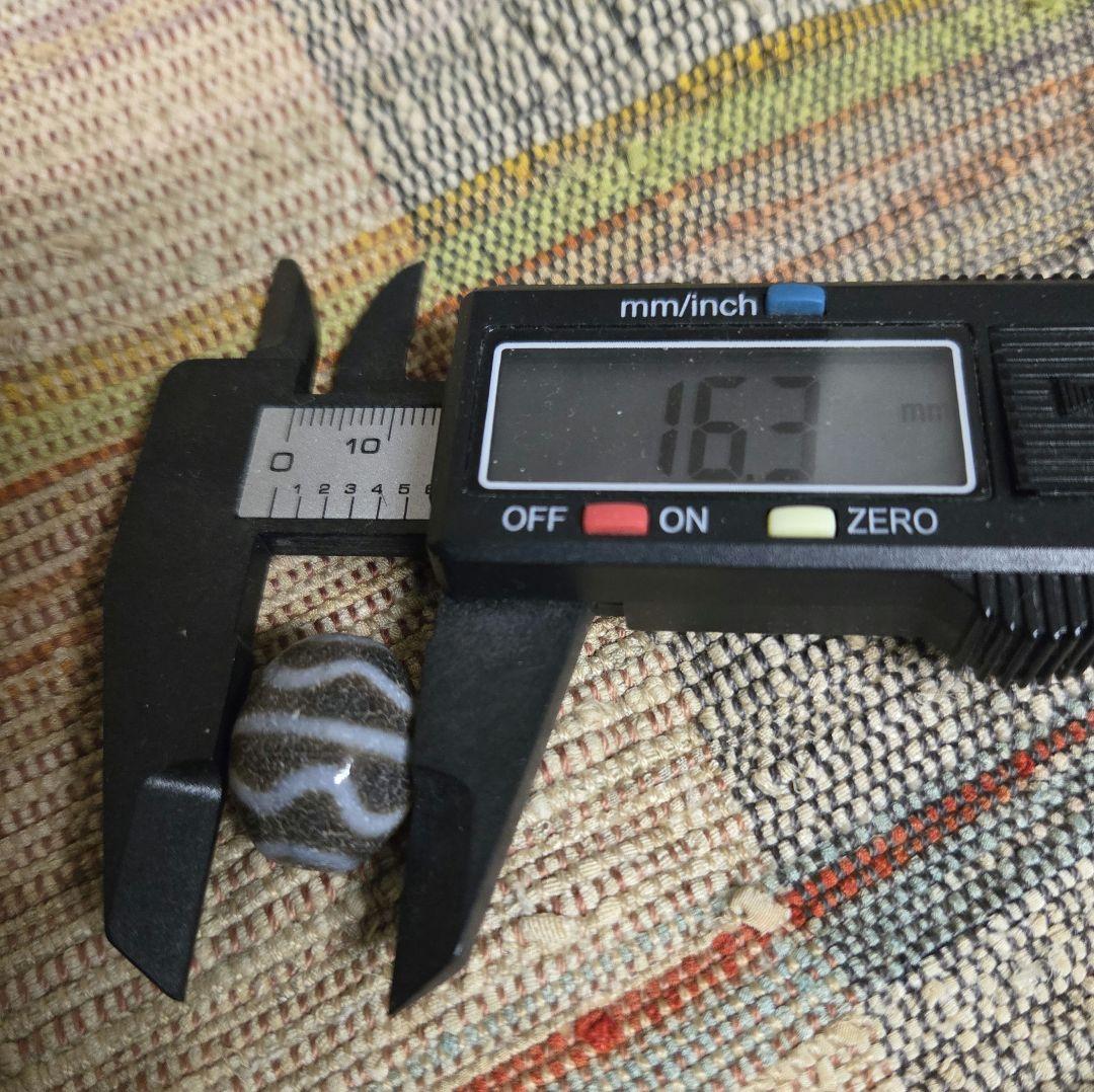 051　天珠　楕円形　水紋天珠　dzibeads！