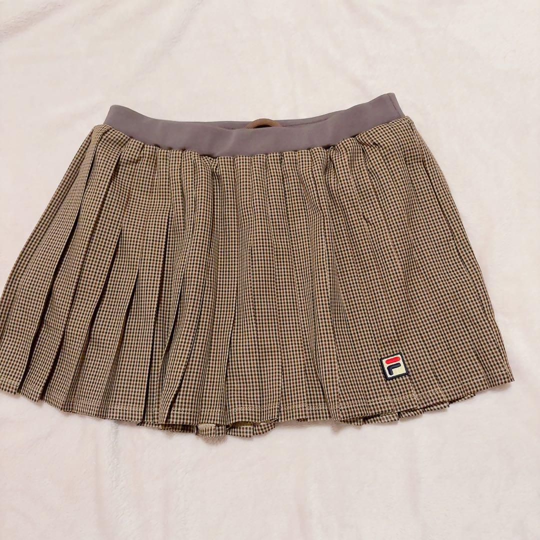 FILAガンクラブチェックスカートのみ