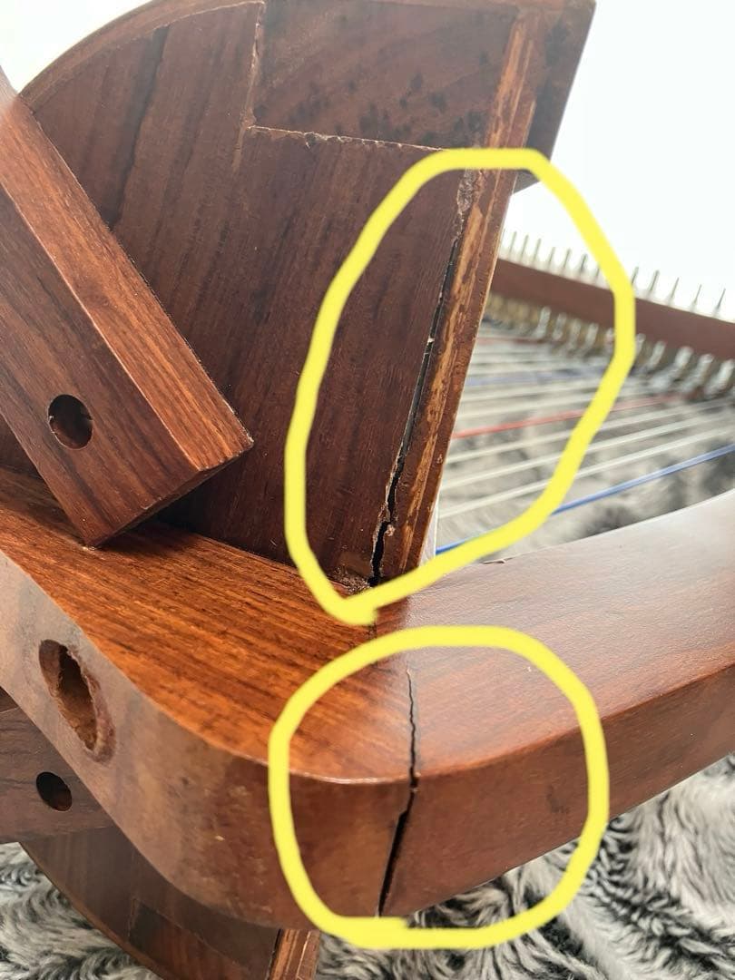 木製ハープ 本体 mid-East チェルシーハープ２２弦