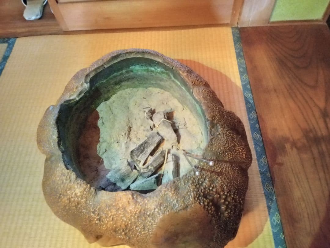 木製 火鉢 自然な形状