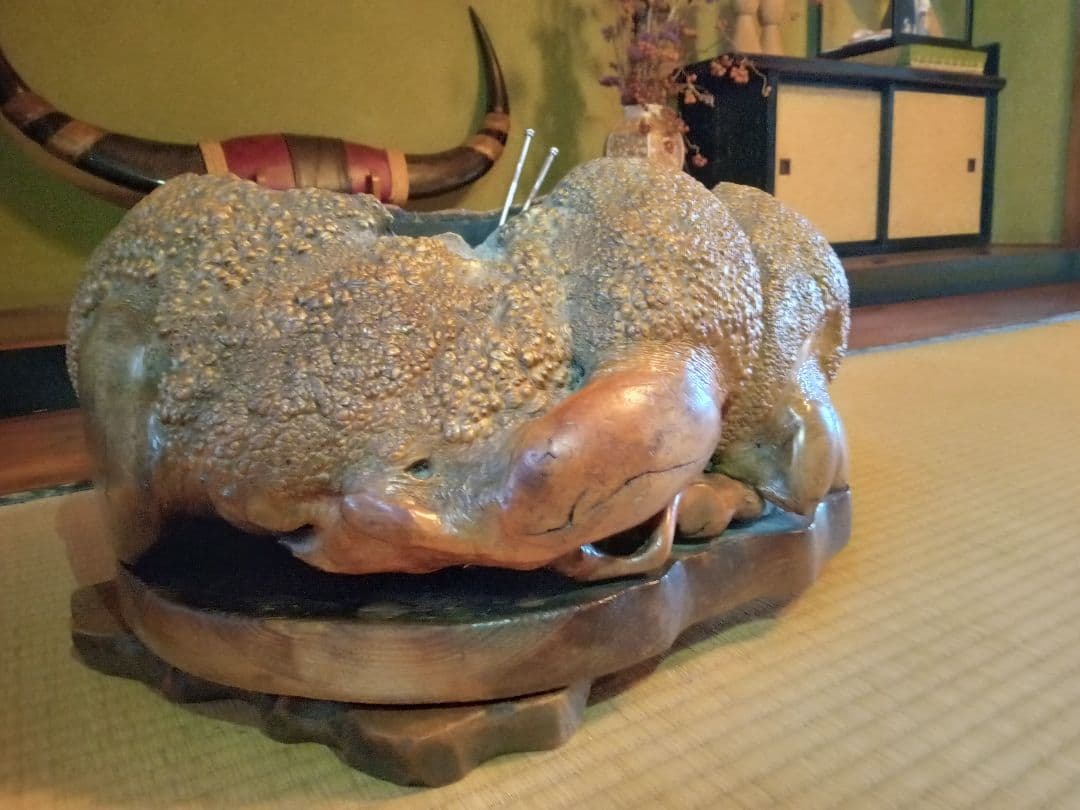 木製 火鉢 自然な形状