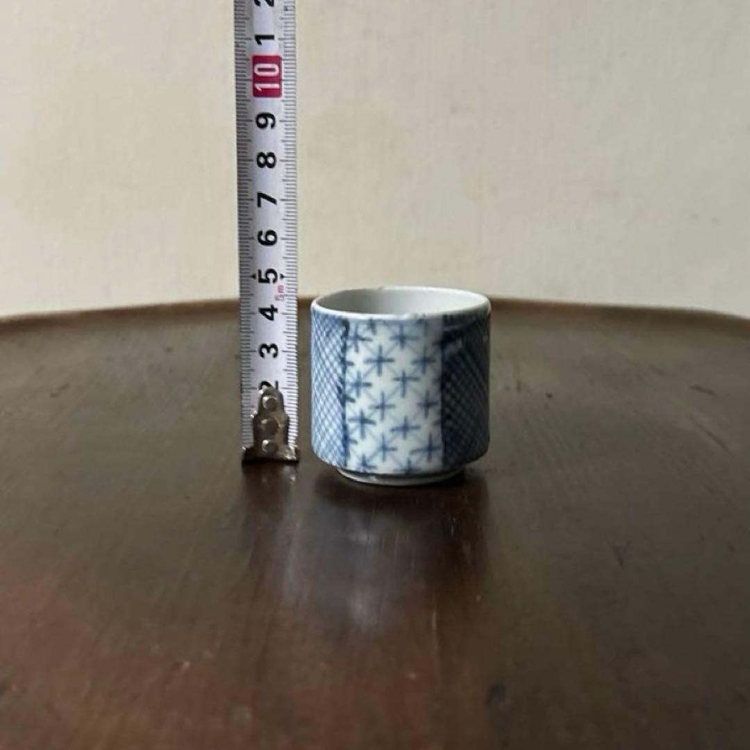 古伊万里筒　のぞき猪口　酢猪口　古道具　アンティーク　蕎麦猪口　検;白洲正子李朝