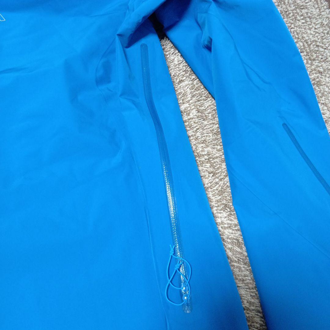 7mesh フード付きサイクルジャケット 青