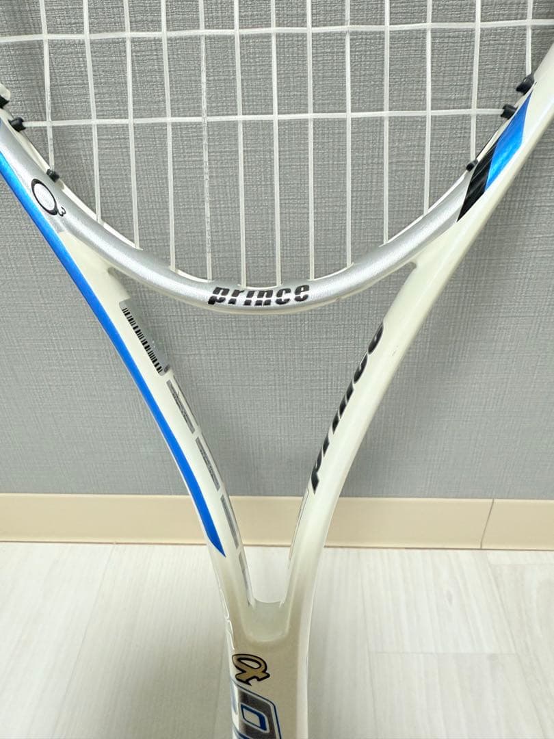 Prince O3 軟式テニスラケット ホワイト/ブルー