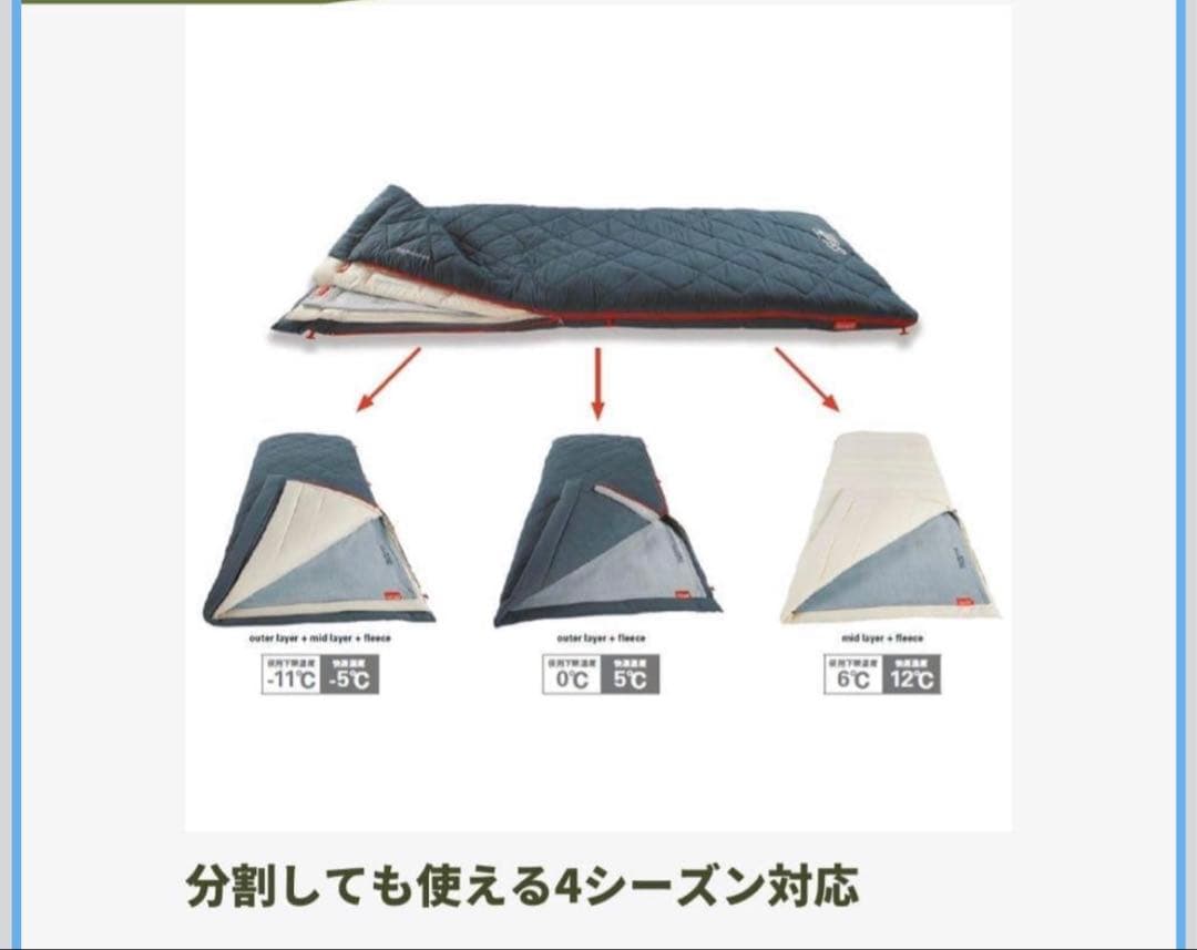 Coleman マルチレイヤースリーピングバッグ　寝袋