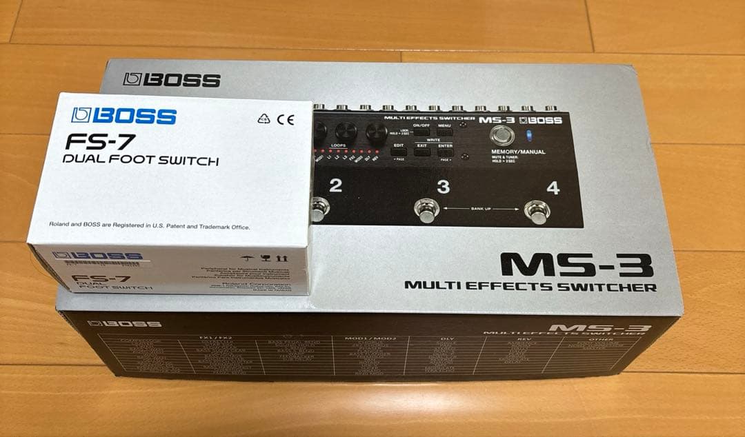 BOSS MS-3 マルチエフェクター (BOSS FS-7 フットスイッチ付)
