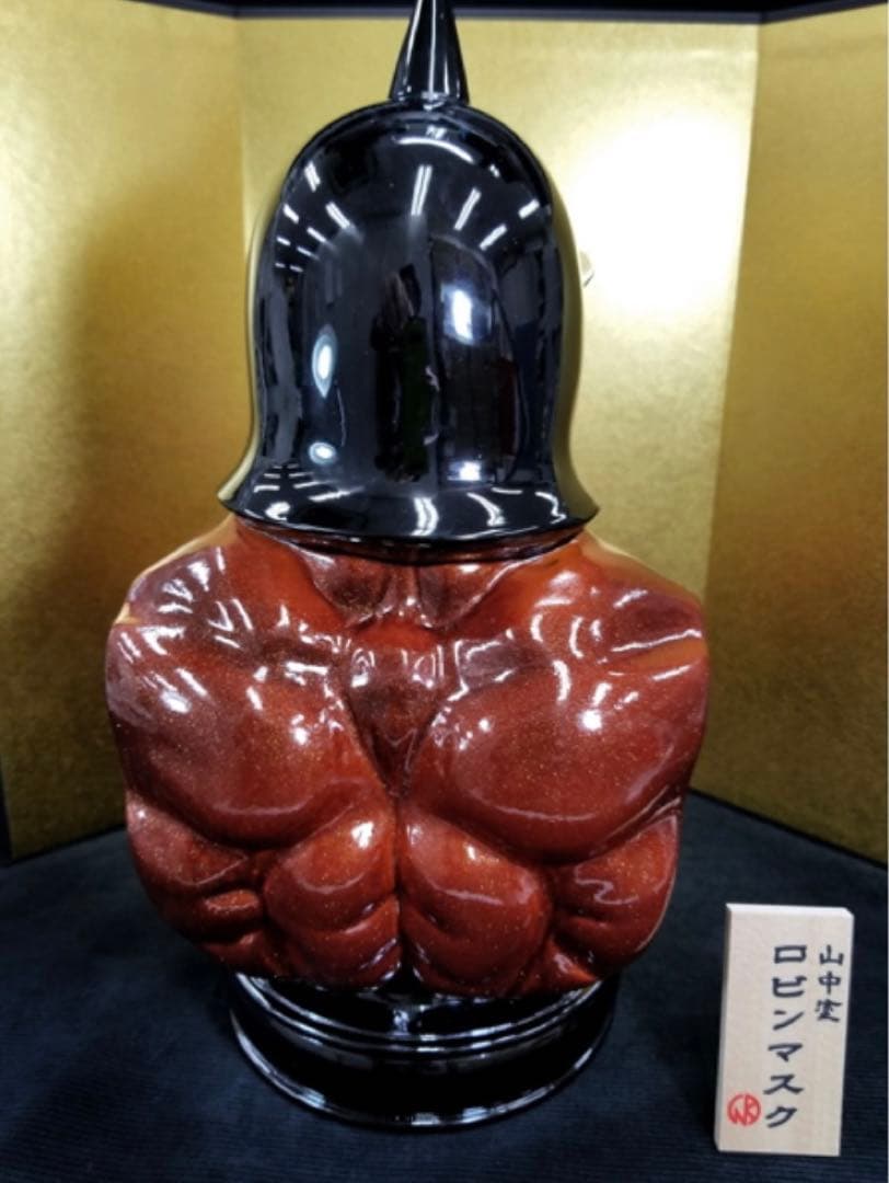 KIN29TOY 山中塗　ロビンマスク　胸像　ソフビ（漆塗りver.）