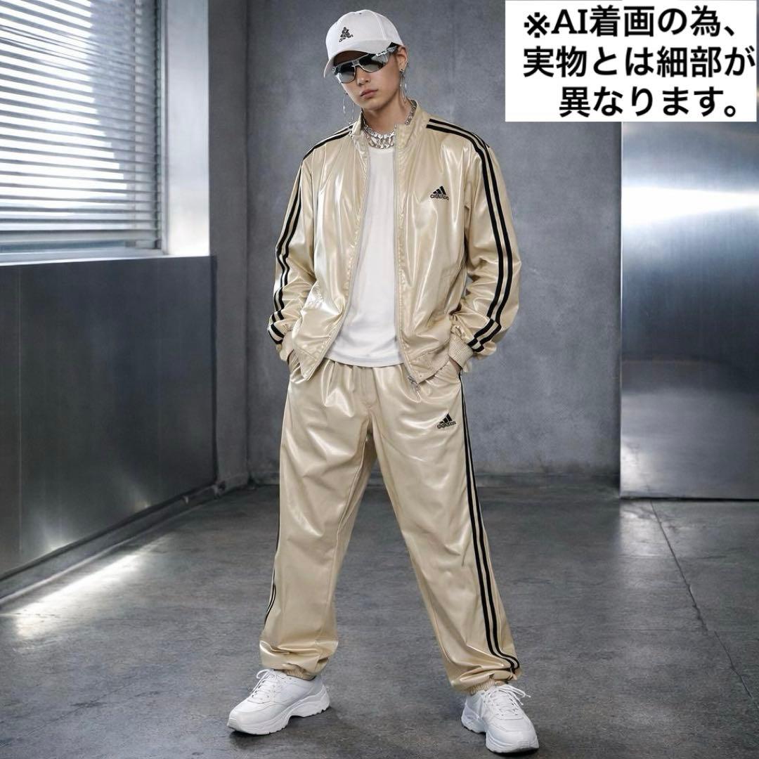 Y2K アディダス 光沢 セットアップジャージ ストリート 00s