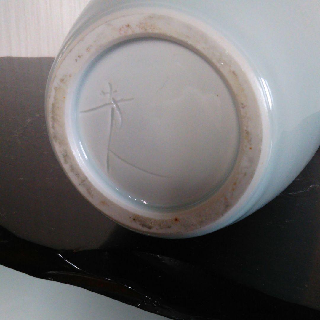 砥部焼き 白磁 花器  椿