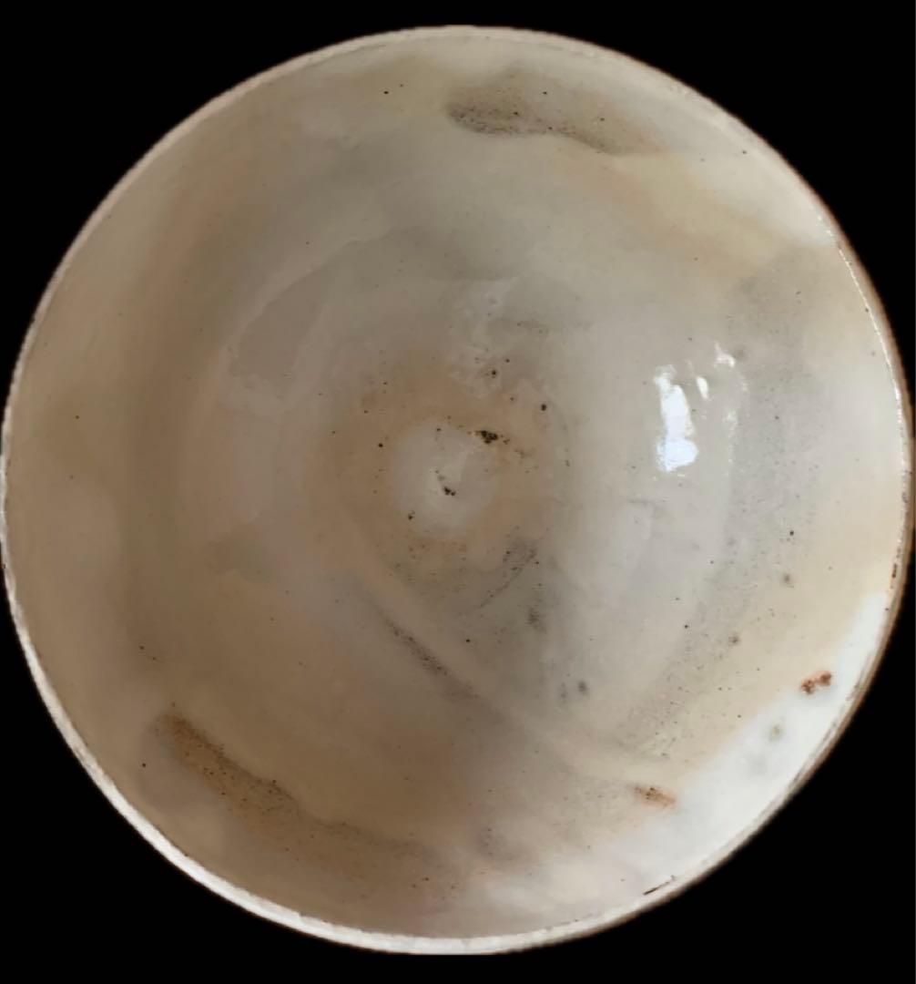 無形文化財保持者　木村盛伸　作　粉引茶盌　共箱