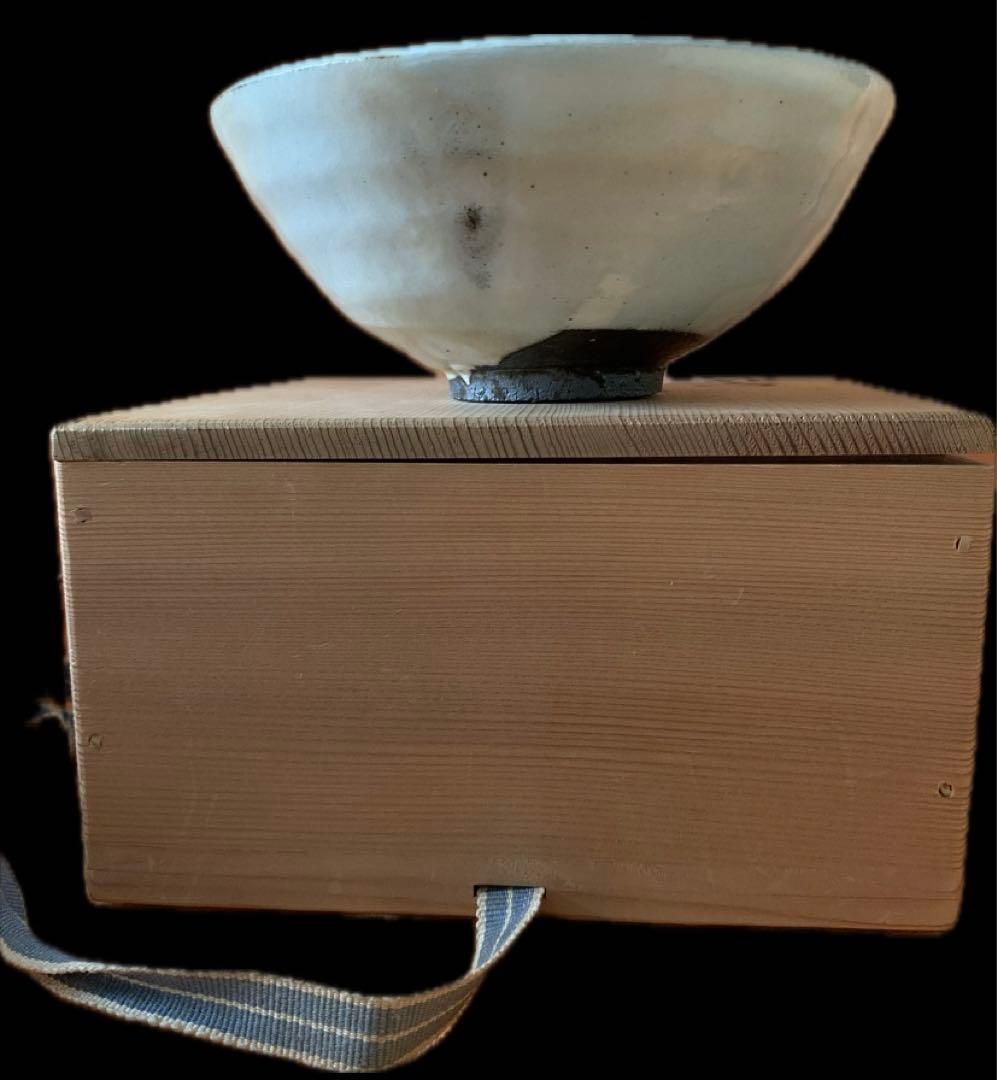 無形文化財保持者　木村盛伸　作　粉引茶盌　共箱