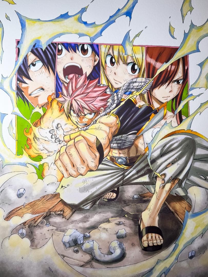 フェアリーテイル FAIRY TAIL 版画 アールビバン 真島ヒロ 直筆サイン