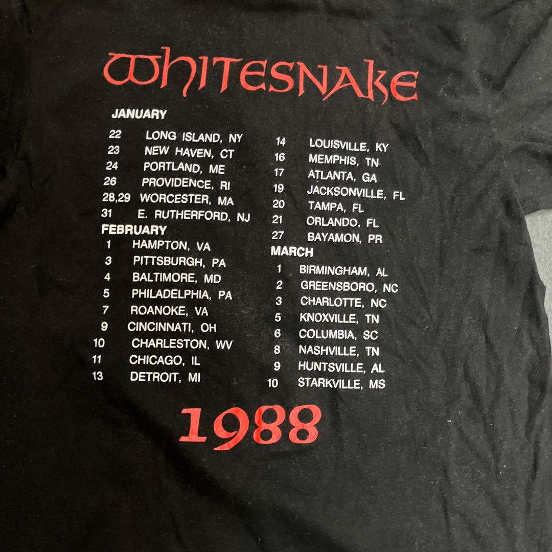 Whitesnake Tシャツ Lサイズ　1988年