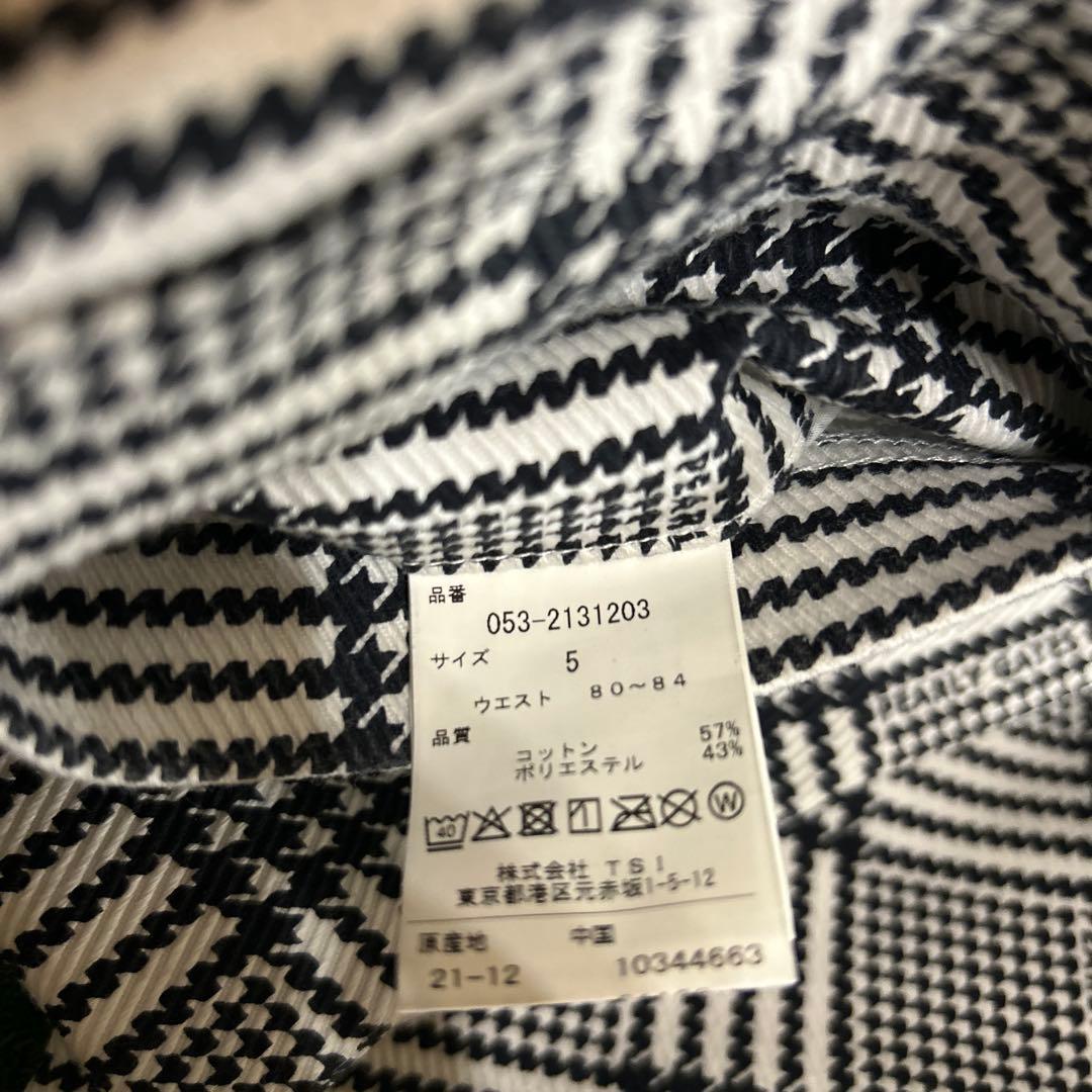 パーリーゲイツ チェック柄 メンズパンツ　サイズ5