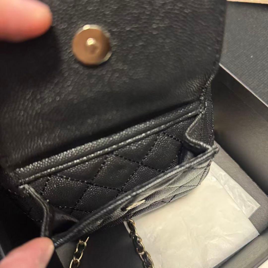 ノベルティ ブラック レザー キルティングバッグ ミニリュック