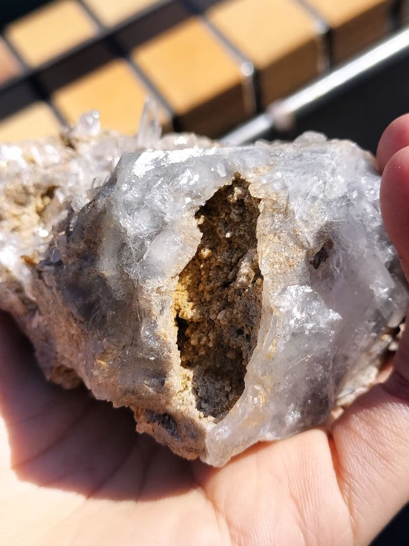 ブルーザギマウンテンクォーツ　古く珍しいタイプ