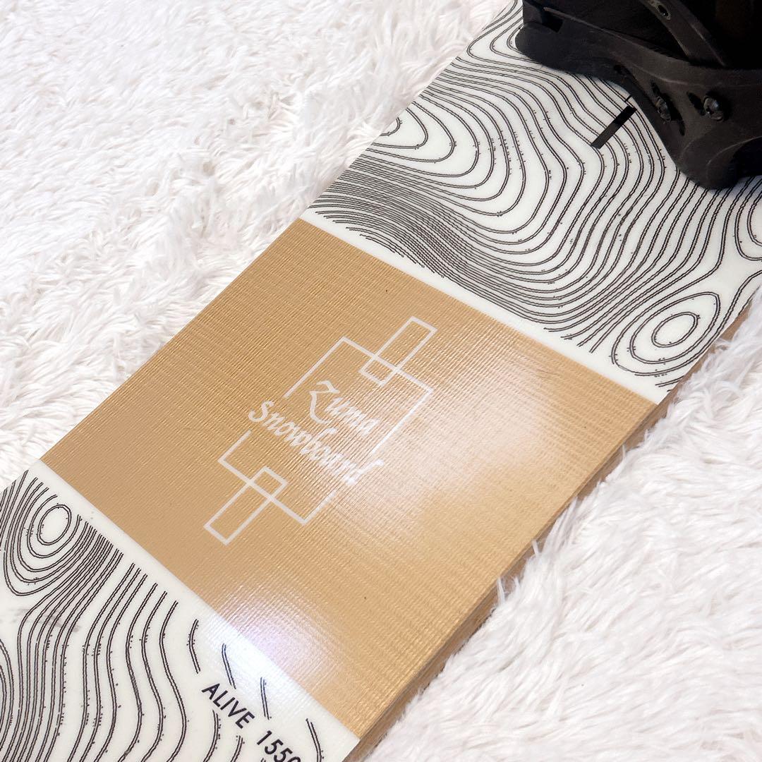 ZUMA スノーボード ALIVE 155cm FLUX バイン PR セット
