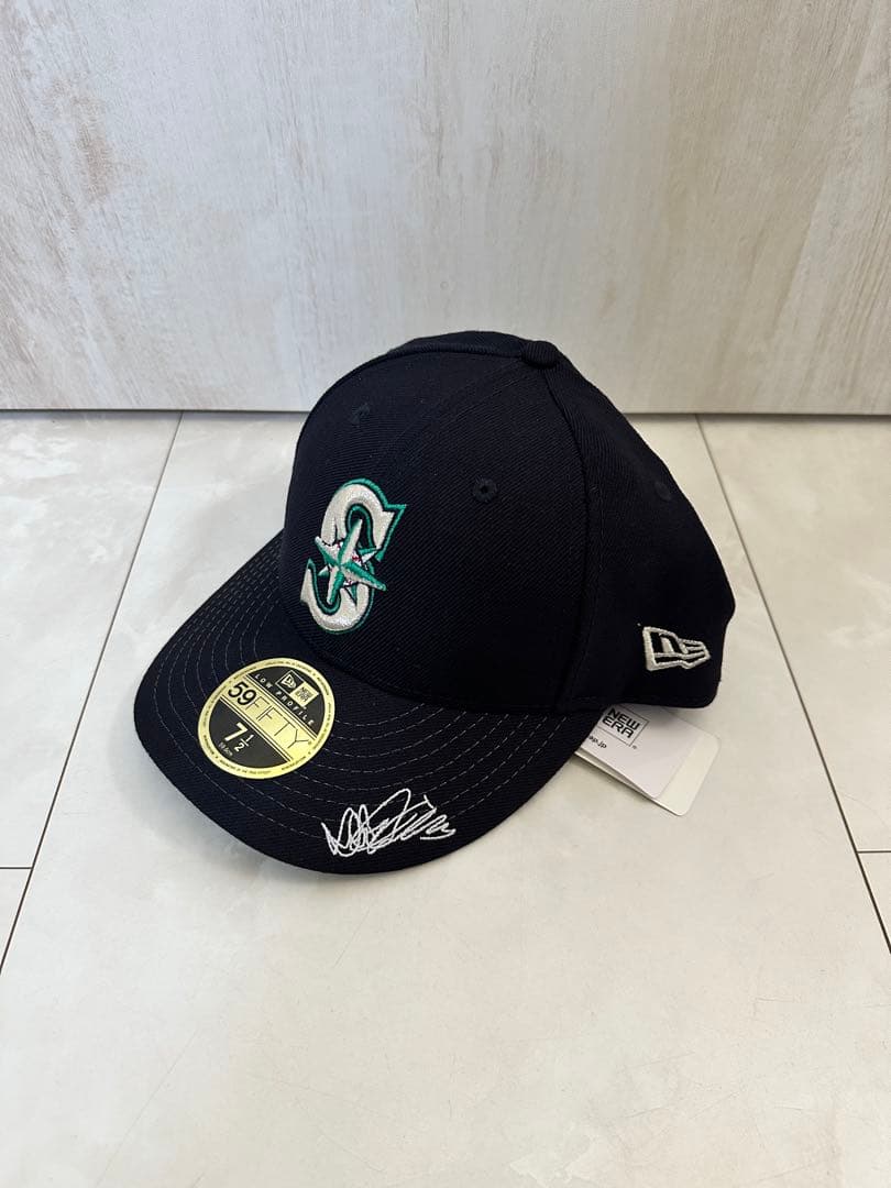 イチロー選手 サイン刺繍 MLBマリナーズニューエラキャップ 新品タグ付き