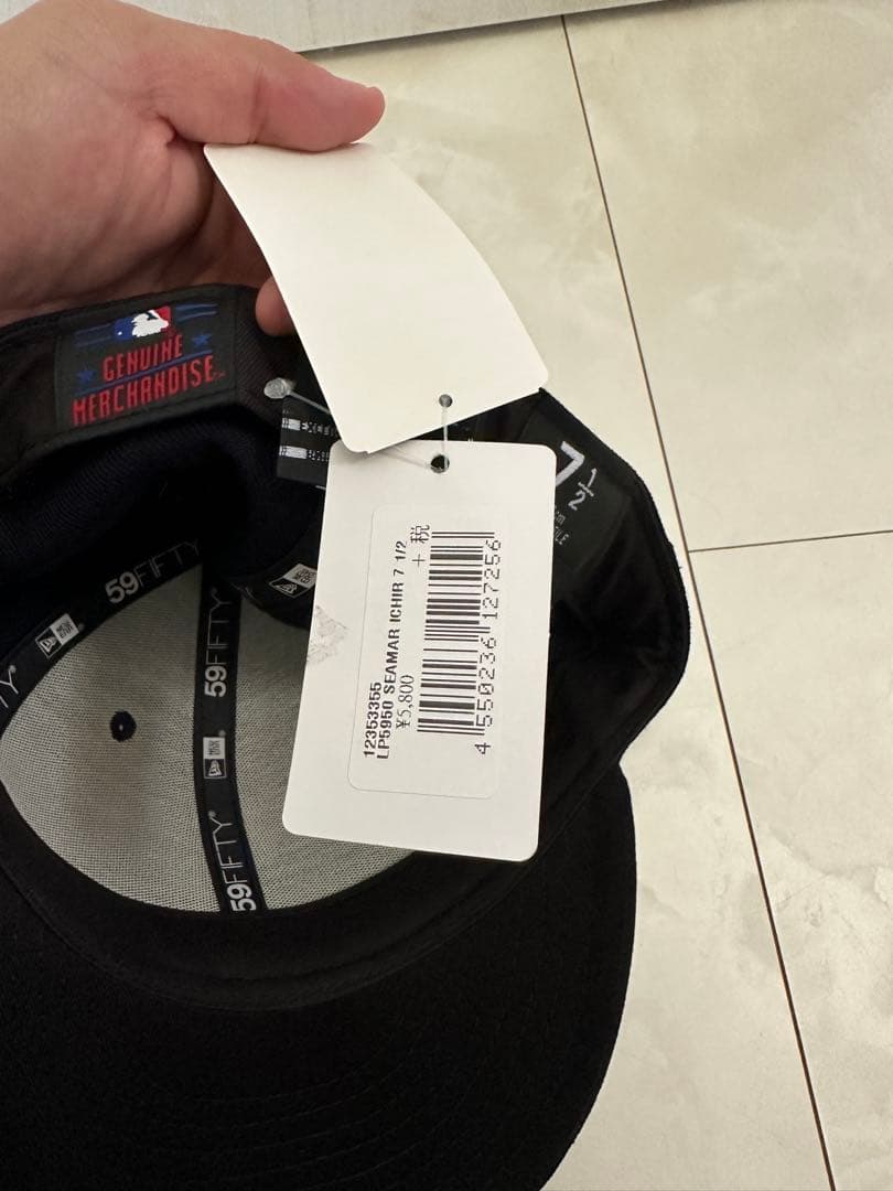 イチロー選手 サイン刺繍 MLBマリナーズニューエラキャップ 新品タグ付き