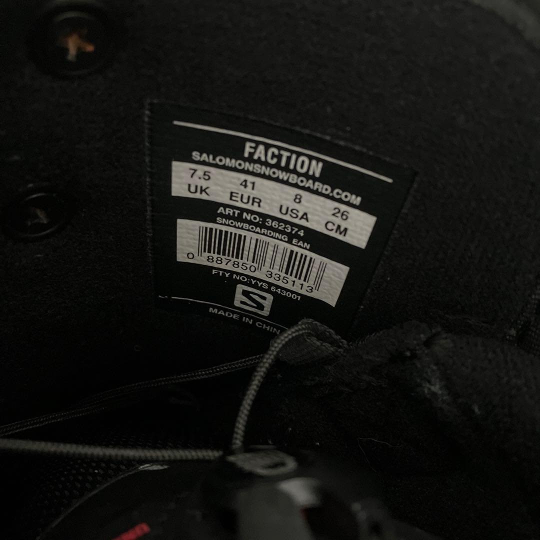 SALOMON FACTION 26 スノボブーツ スノーボード ブーツ メンズ