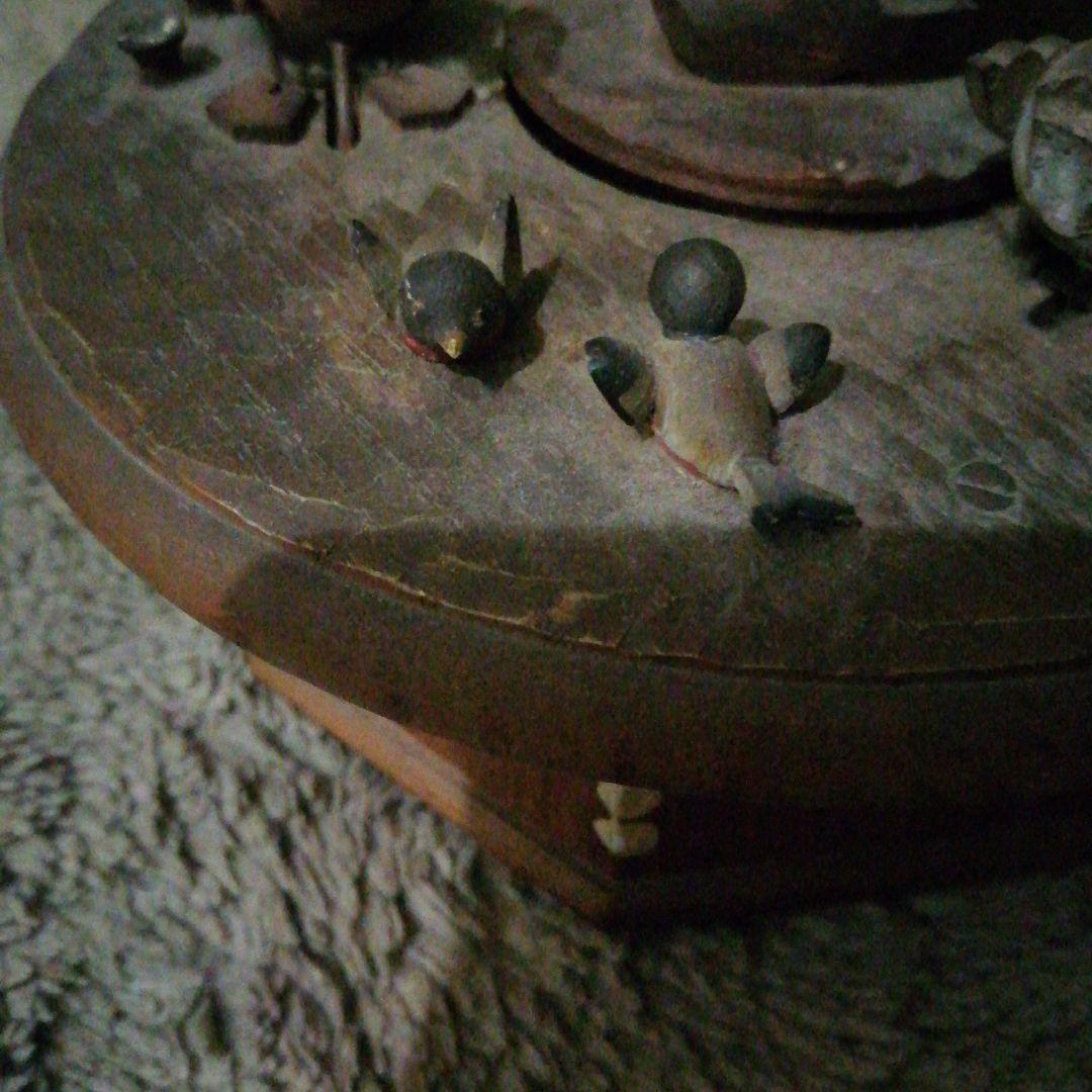 木製　オルゴール　スイス製　アンリ　ANRI