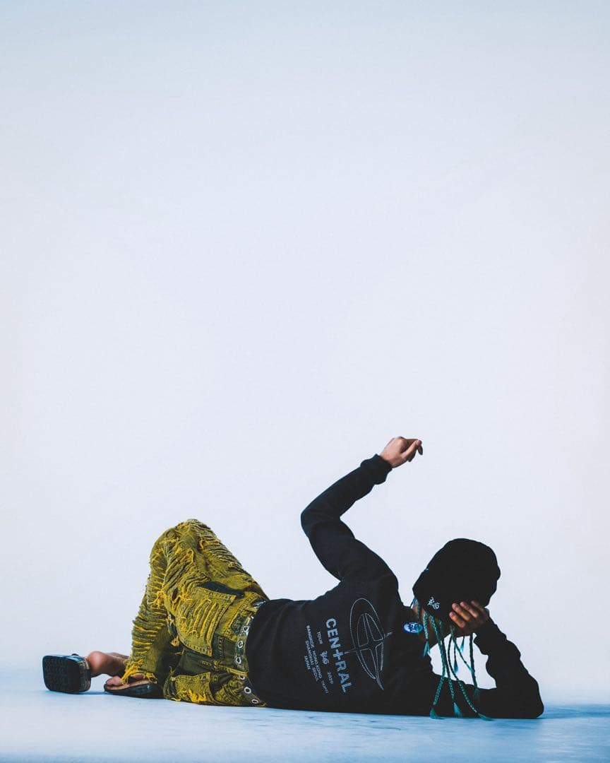 King Gnu CEN+RAL WUFFLE L/S TEE [チャコール]