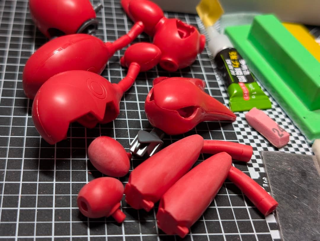 ポケプラ　ハッサム　全塗装完成品　マッドキャンディ仕上げ