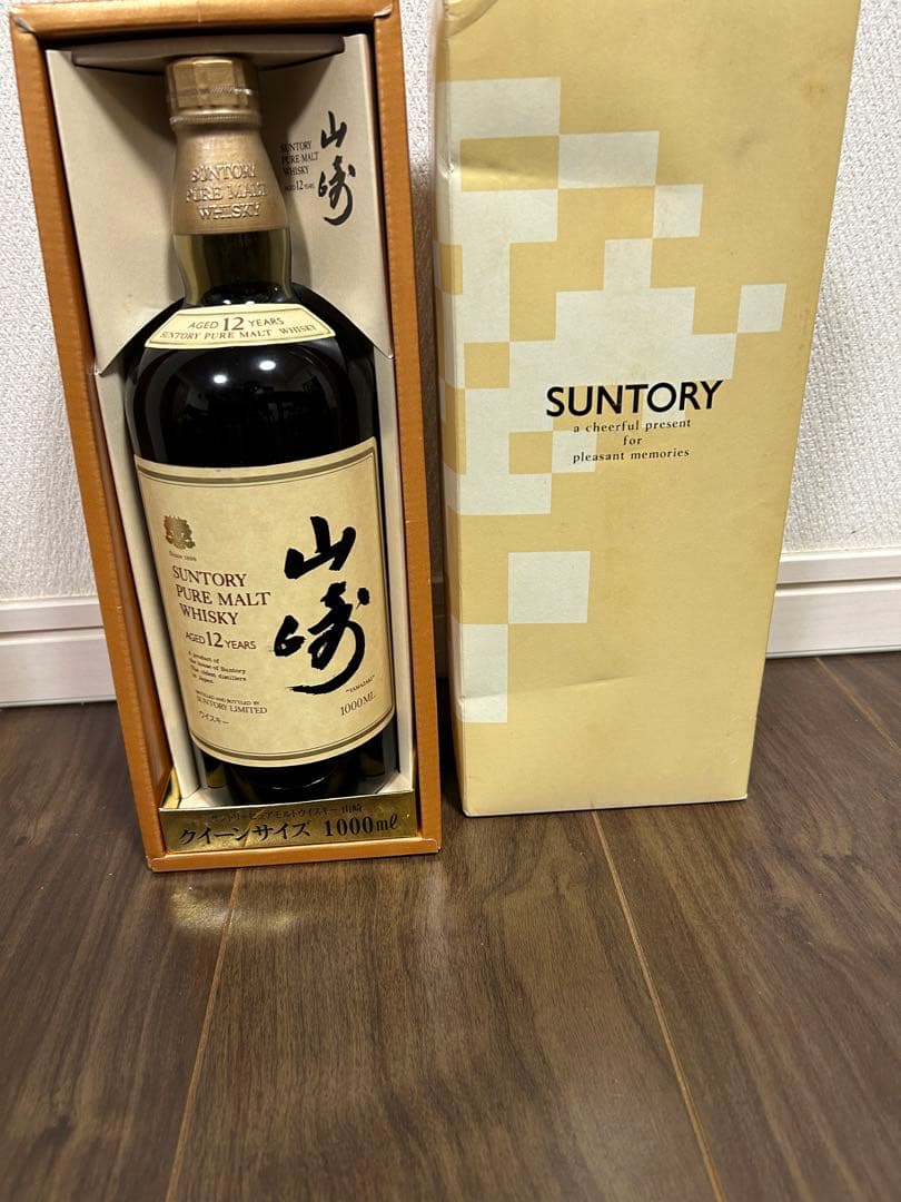 サントリー山崎12年 ピュアモルトウイスキー 1000ml箱付き