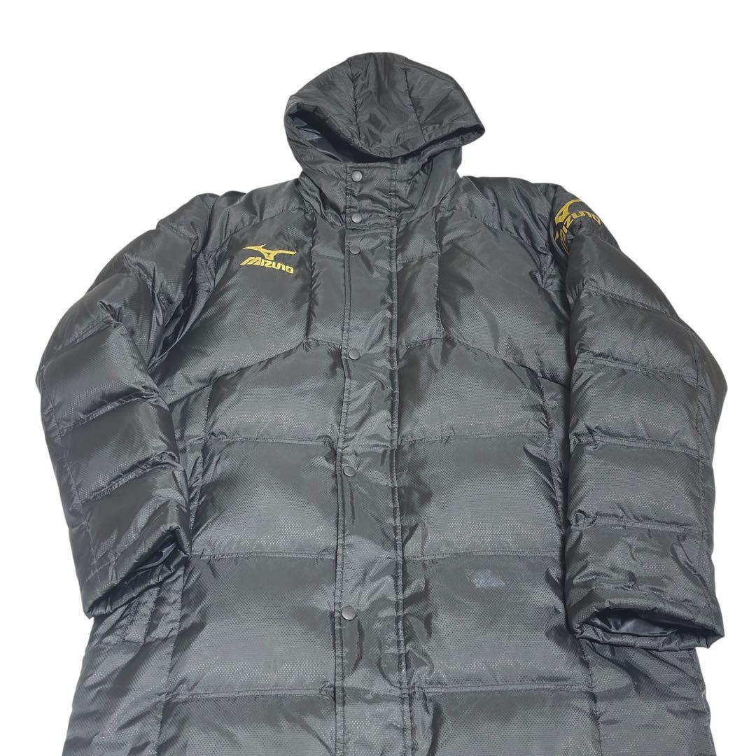 MIZUNO ベンチコート ダウンコート サッカー観戦 金刺繍 Lサイズ