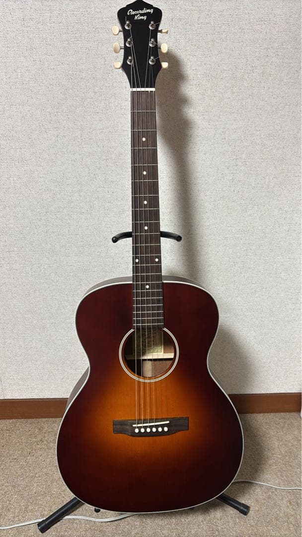 オール単板Recording King トリプルオーエレアコースティックギター